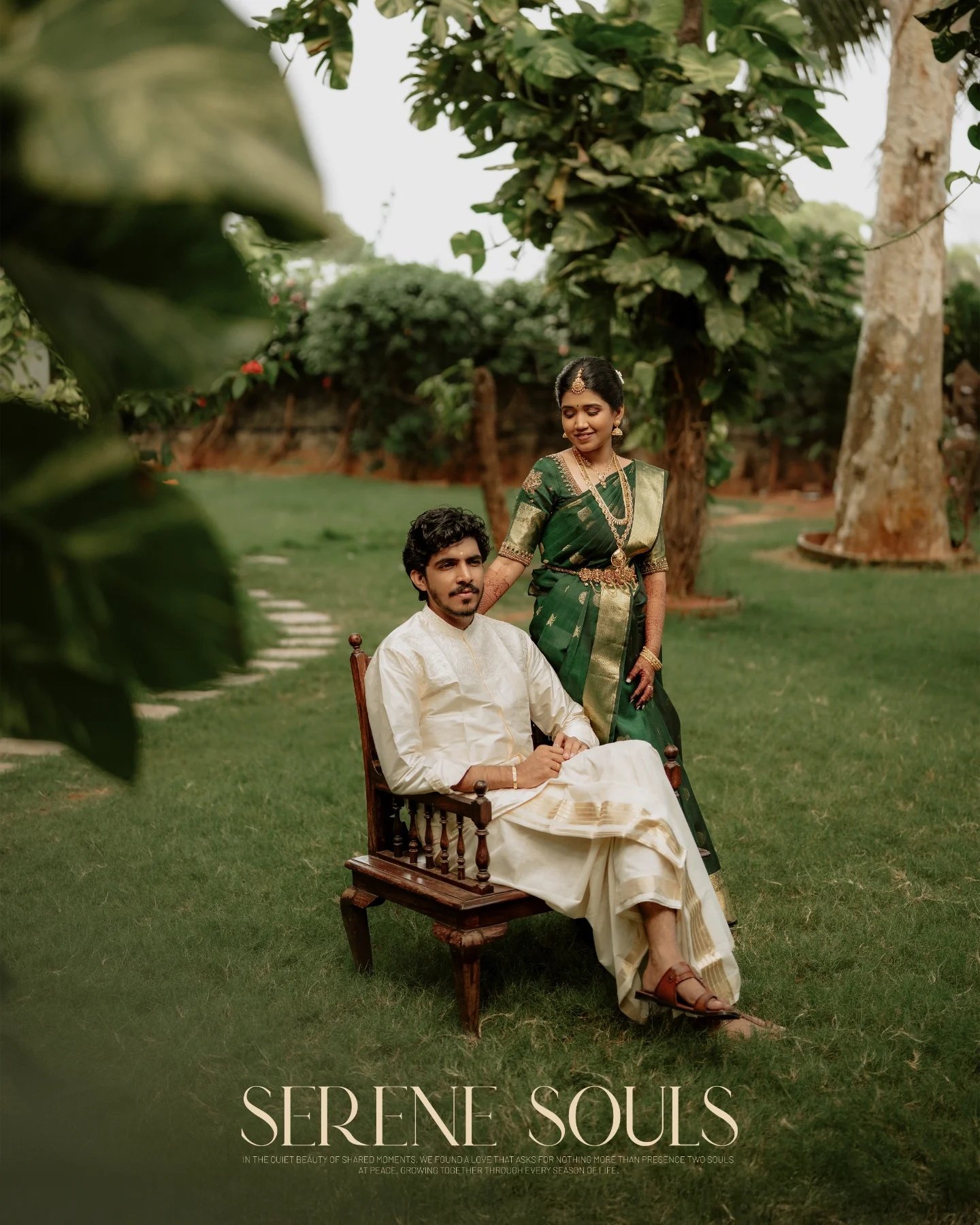 A couple sharing a joyful, candid moment with white flowers